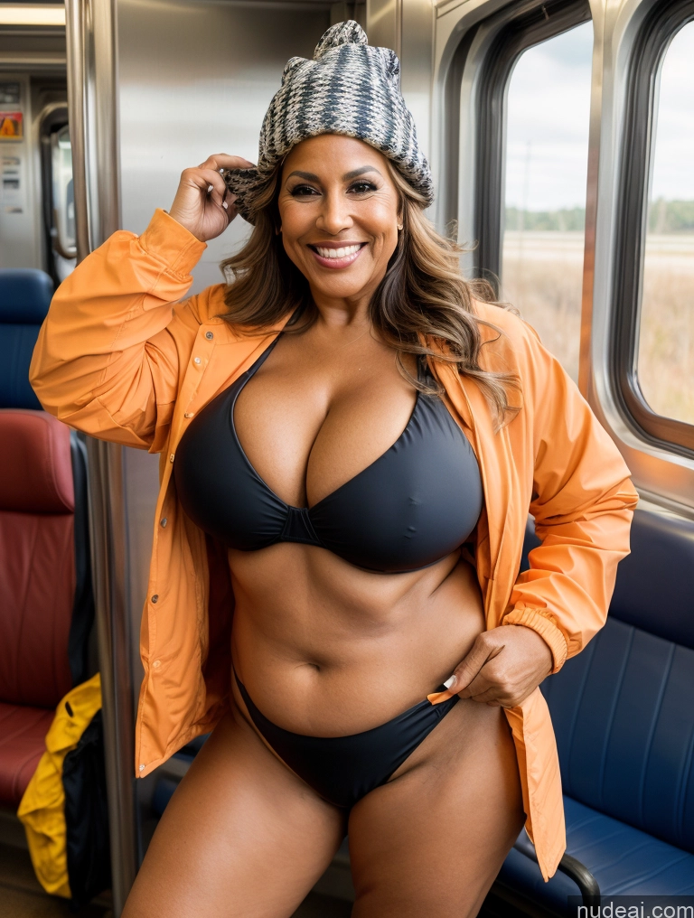 related ai porn images free for One Busty Huge Boobs Thick Tanned Skin Laughing Front View Microkini Thong 70s Latina Hat Jacket Construction Worker Witch Lumberjack Train