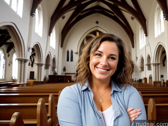 related ai porn images free for Woman One Small Tits Small Ass Thick Chubby 30s Happy Messy Hungarian Soft + Warm Church Front View Casual Bright Lighting