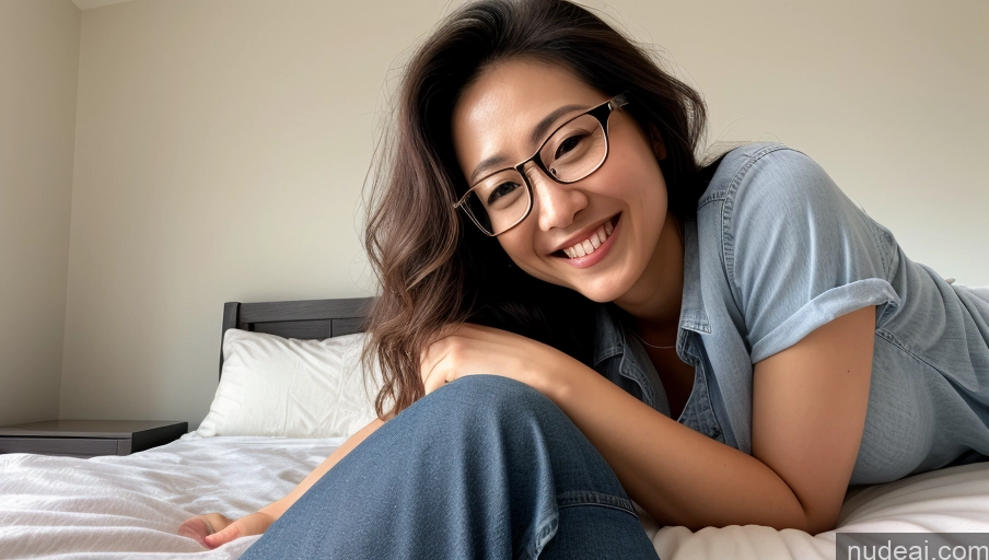 related ai porn images free for One Small Tits Small Ass Thick Happy Messy Soft + Warm Front View Bright Lighting Jeans Japanese Shirt Glasses Beautiful 30s