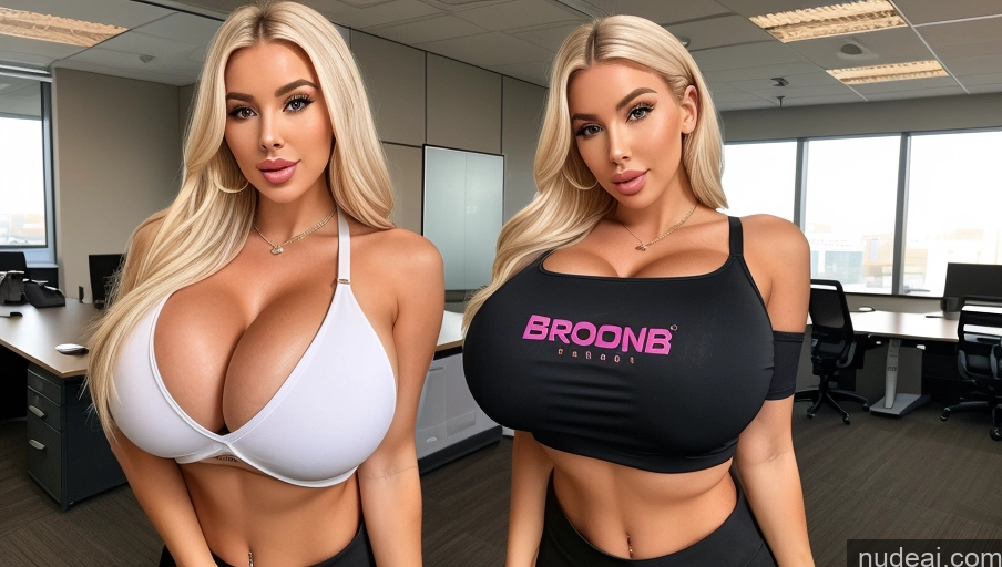 related ai porn images free for Bimbo Two Huge Boobs Crop Top Office