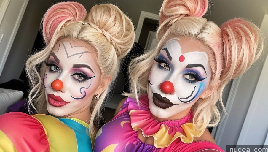 related ai porn images free for Bimbo Two Huge Boobs Clown