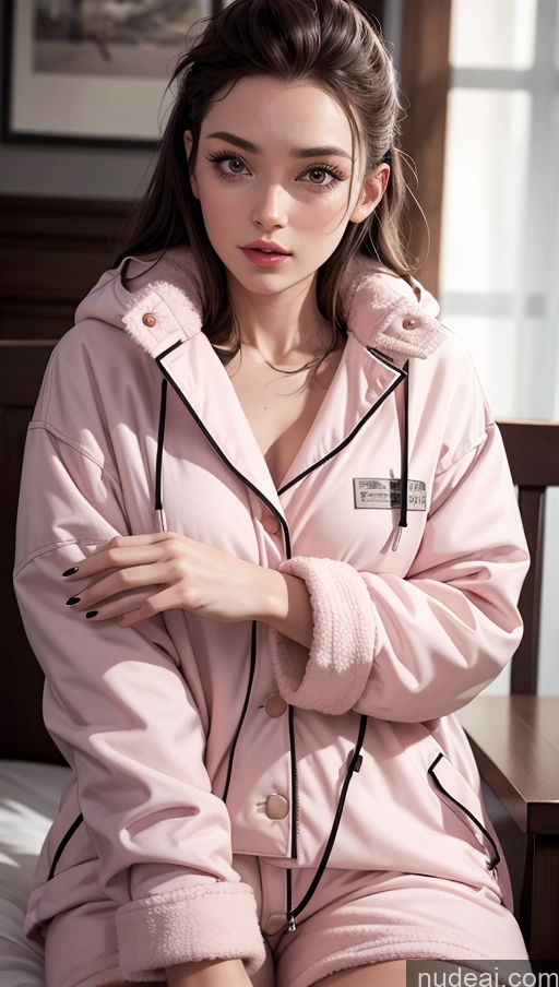 related ai porn images free for Close-up View Parka Pajamas Small Tits Brunette Slicked
