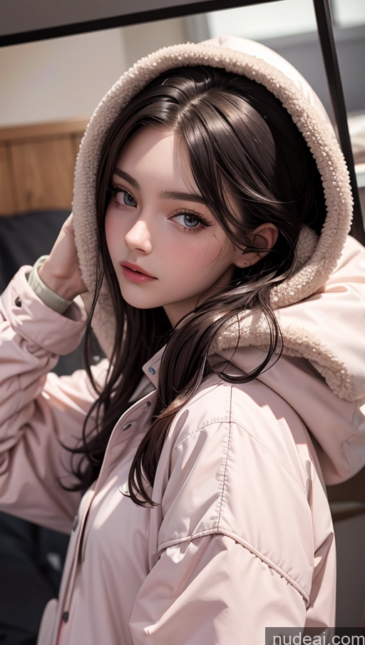 related ai porn images free for Close-up View Parka Pajamas Small Tits Brunette Slicked 18 Skinny