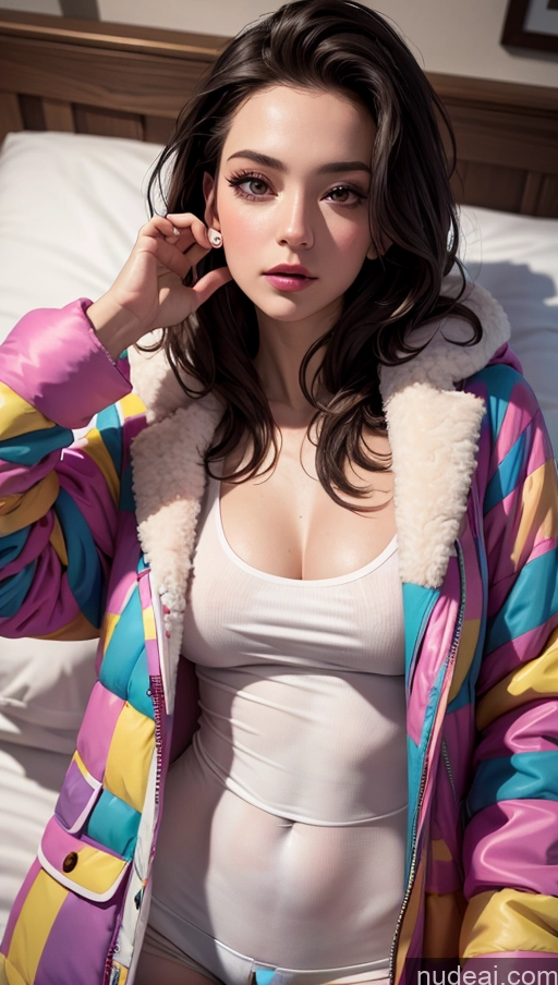 related ai porn images free for Close-up View Parka Pajamas Brunette Slicked Skinny Perfect Boobs