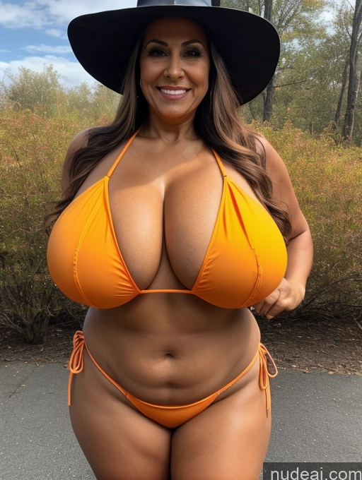 related ai porn images free for One Busty Huge Boobs Thick Tanned Skin Laughing Front View Microkini Thong Lumberjack Halloween 70s Hat Witch Latina Construction Worker