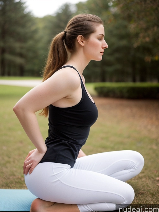 related ai porn images free for Fairer Skin 18 Yoga Pants Side View