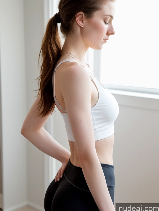 related ai porn images free for Fairer Skin 18 Yoga Pants Tank Top Side View Small Tits