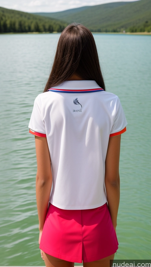 related ai porn images free for 18 Back View Sorority Illustration Lake Traditional Polo Shirt High Socks