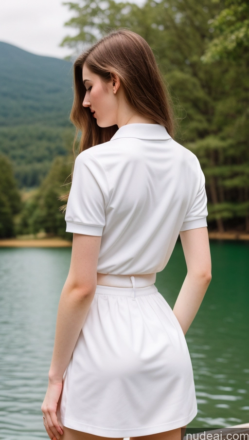 related ai porn images free for 18 Back View Sorority Illustration Lake Traditional Polo Shirt High Socks Simple Fairer Skin
