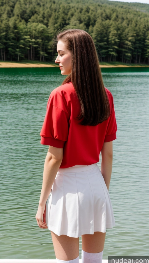 related ai porn images free for 18 Back View Sorority Illustration Lake Traditional Polo Shirt High Socks Simple Fairer Skin