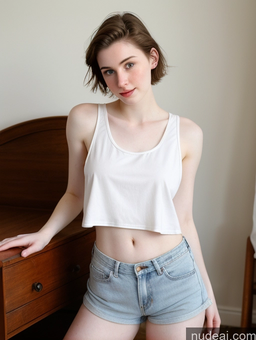 related ai porn images free for Fairer Skin Pubic Hair 18 Short Shorts Small Tits Jeans Tank Top