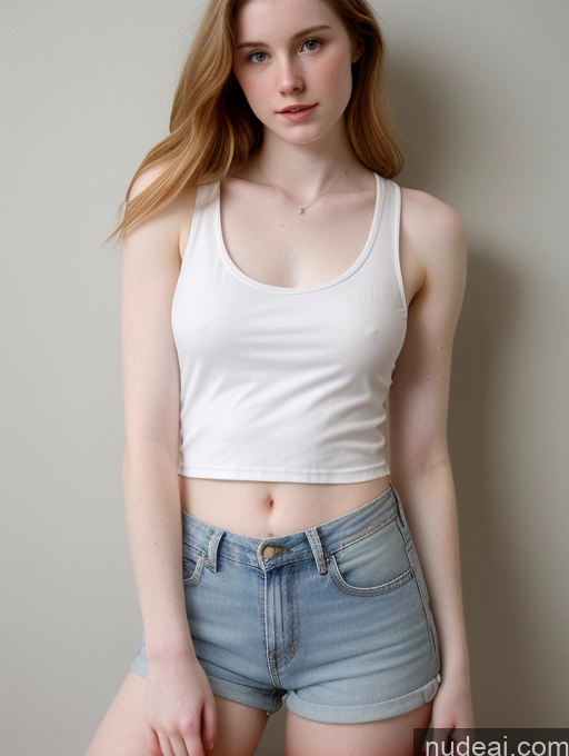 related ai porn images free for Fairer Skin Pubic Hair 18 Short Shorts Small Tits Jeans Tank Top
