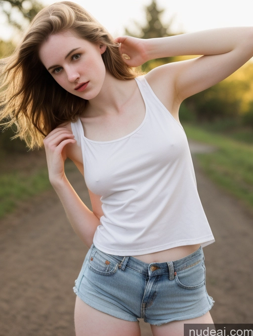 related ai porn images free for Fairer Skin Pubic Hair 18 Short Shorts Small Tits Jeans Tank Top