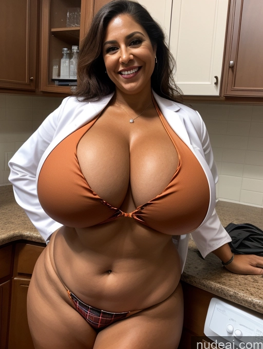 related ai porn images free for One Busty Huge Boobs Thick Tanned Skin Laughing Front View Microkini Thong 60s Latina Lumberjack Lab Coat Halloween