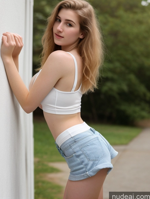 related ai porn images free for Fairer Skin Pubic Hair 18 Small Tits Short Shorts Tank Top Side View Perfect Boobs