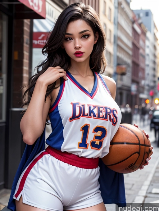 related ai porn images free for Woman Busty Beautiful Lipstick Street Detailed Basketball
