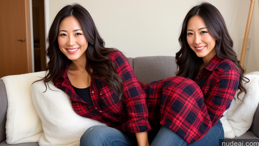 related ai porn images free for Woman One Small Tits Small Ass Happy Japanese Dark Fantasy Front View Bright Lighting Couch Long Hair Lumberjack 30s