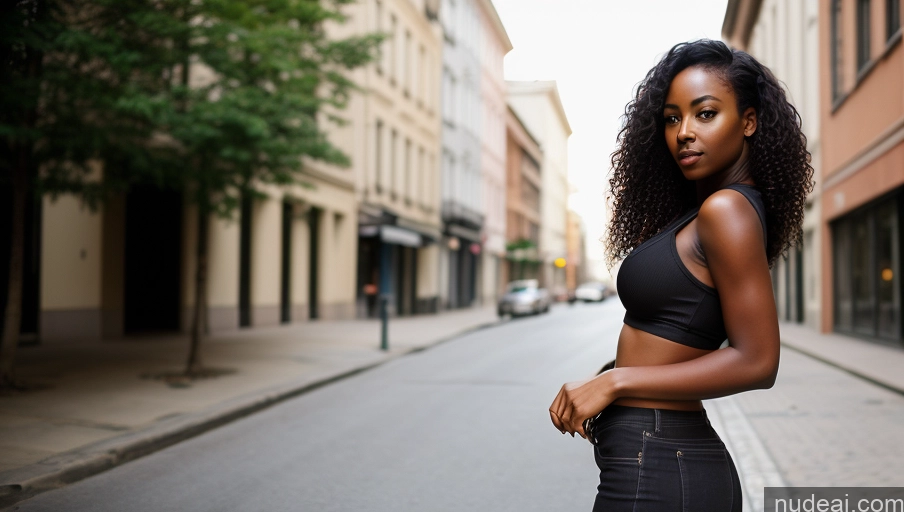 related ai porn images free for Woman One Small Tits Small Ass Busty Beautiful Dark Skin 20s Sexy Face Curly Hair African Film Photo Front View Casual