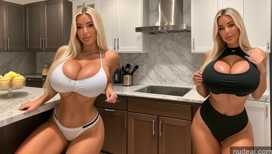 related ai porn images free for Bimbo Huge Boobs Kitchen Two Crop Top