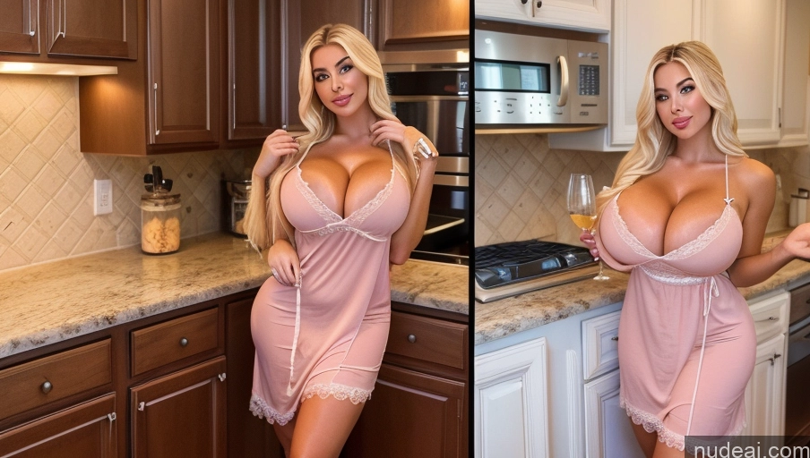 related ai porn images free for Bimbo Huge Boobs Kitchen Two Nightgown
