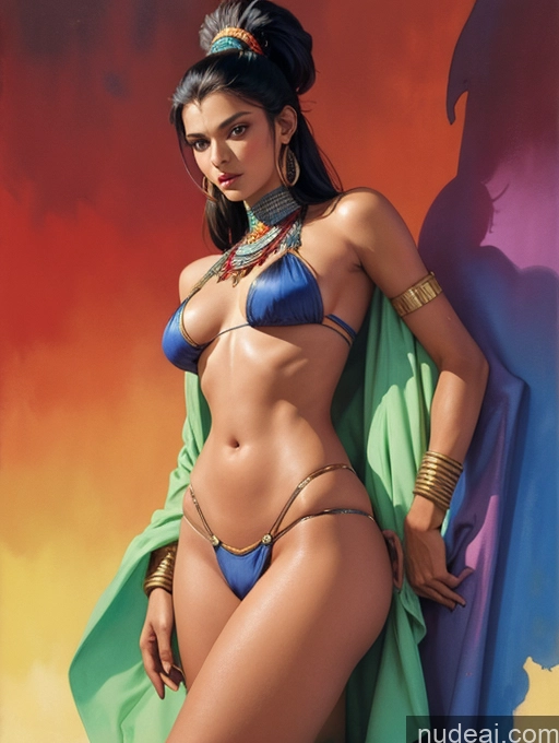 related ai porn images free for Tanned Skin Tanned Skin Bangs Egyptian Native American Native American Illustration Watercolor Traditional Discworld Art By Boris Vallejo Boris Vallejo Art Style Impasto, Wlop Bangs Long Hair Straight Indian Topless Woman Breasts Tall Big Hips Serious Seductive Massage