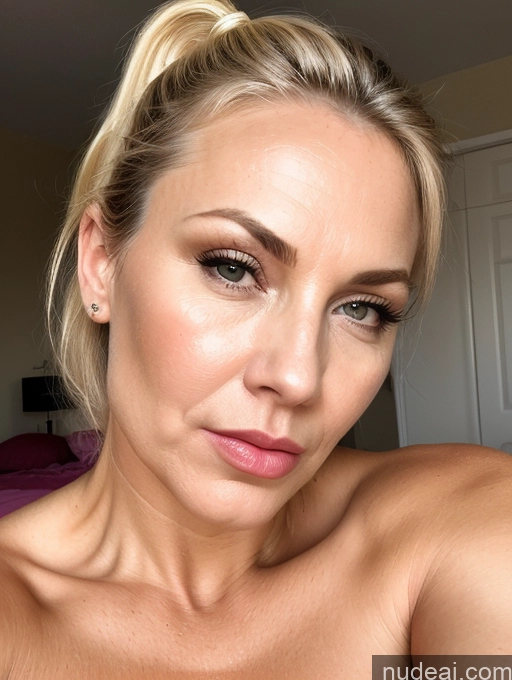 related ai porn images free for Milf One Busty Thick Fairer Skin Oiled Body 40s Pouting Lips British Bedroom Nude Dark Lighting Cumshot Close-up View Blonde Ponytail