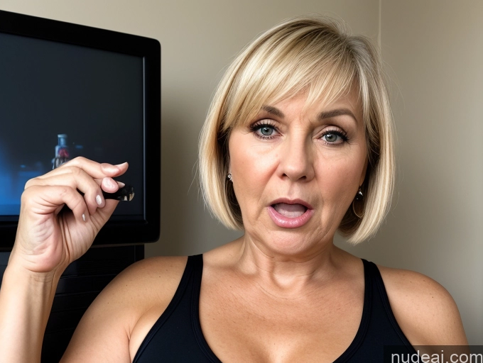 related ai porn images free for German Milf Short Chubby Big Ass Busty Blonde Short Hair Serious Angry Shocked Casual Bra Stylish Thong Simple 70s Gaming