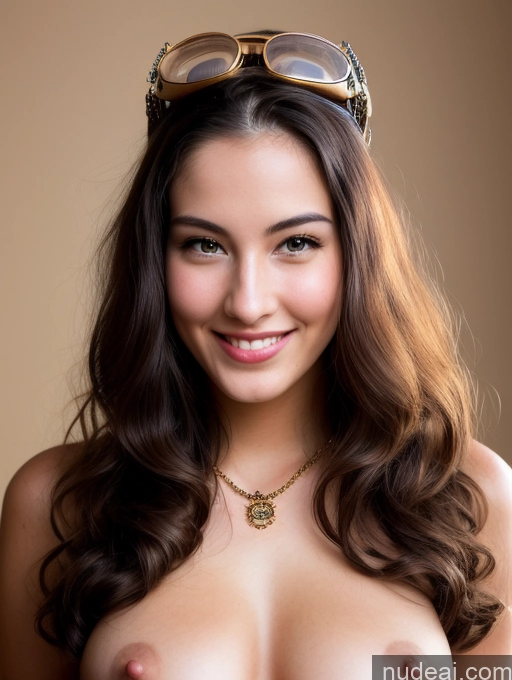 related ai porn images free for Model Beautiful 20s Sexy Face Happy Serious Nude Steampunk Jewelry