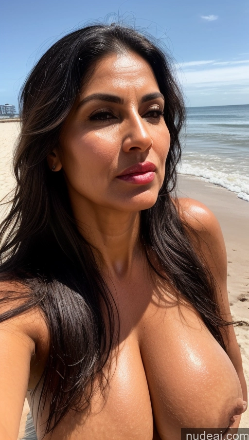 related ai porn images free for Milf Huge Boobs Long Hair Oiled Body 50s Beach Cumshot Indian Black Hair Pouting Lips