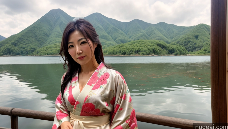 related ai porn images free for One Sexy Face Front View Woman Messy Japanese Lake Kimono 30s Bright Lighting Soft + Warm