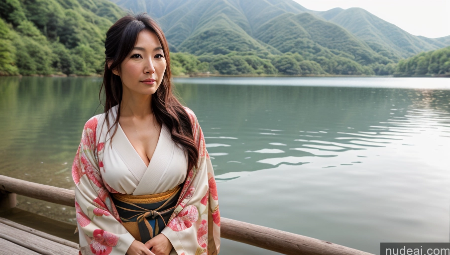 related ai porn images free for One Sexy Face Front View Woman Messy Japanese Lake Kimono 30s Bright Lighting Soft + Warm