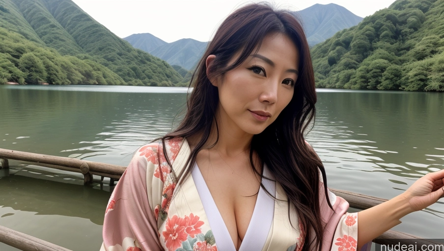 related ai porn images free for One Sexy Face Front View Woman Messy Japanese Lake Kimono 30s Bright Lighting Soft + Warm