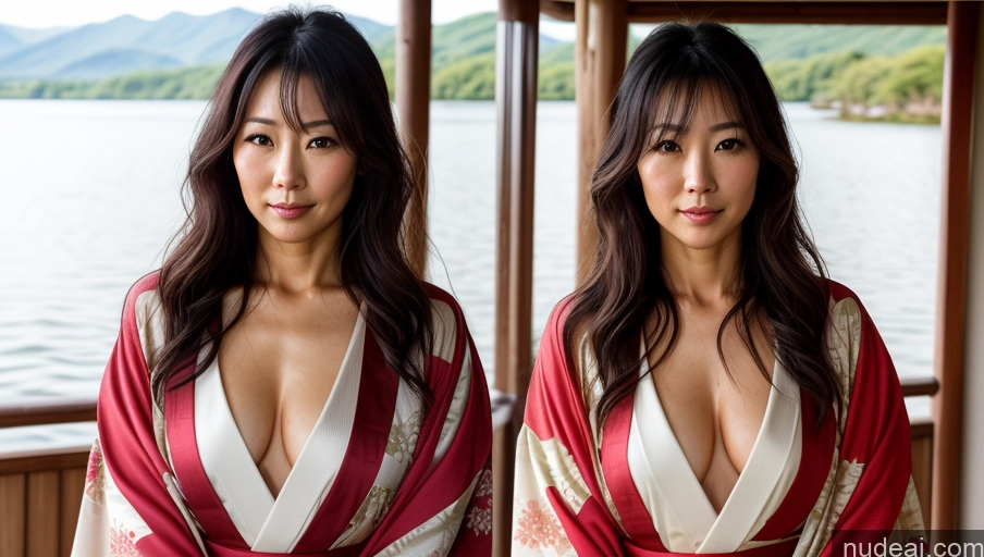 related ai porn images free for One Sexy Face Front View Woman Messy Japanese Lake Kimono 30s Bright Lighting Soft + Warm