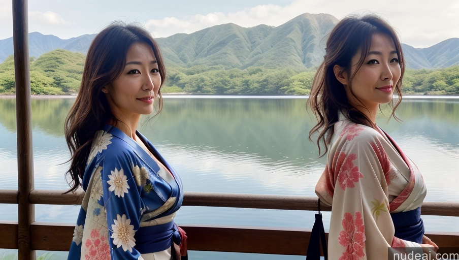 related ai porn images free for One Sexy Face Front View Woman Messy Japanese Lake Kimono 30s Bright Lighting Soft + Warm