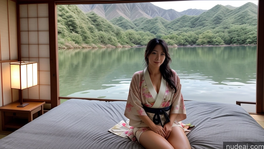 related ai porn images free for One Sexy Face Front View Woman Messy Japanese Lake Kimono 30s Bright Lighting Soft + Warm