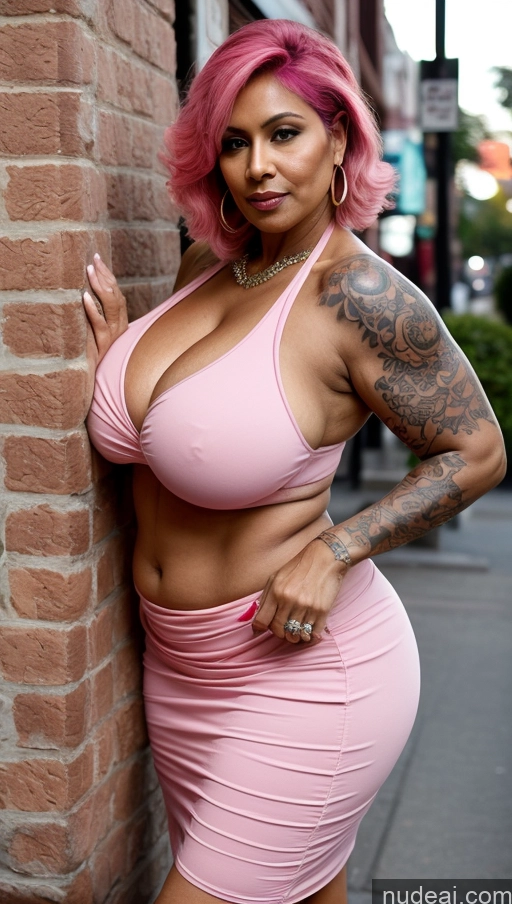 related ai porn images free for Huge Boobs Beautiful Tattoos Big Ass Thick Big Hips Tall Dark Skin 60s Seductive Indian Bikini Long Skirt Cleavage Detailed Sexy Face Muscular Close-up View Milf Illustration Street Pink Hair