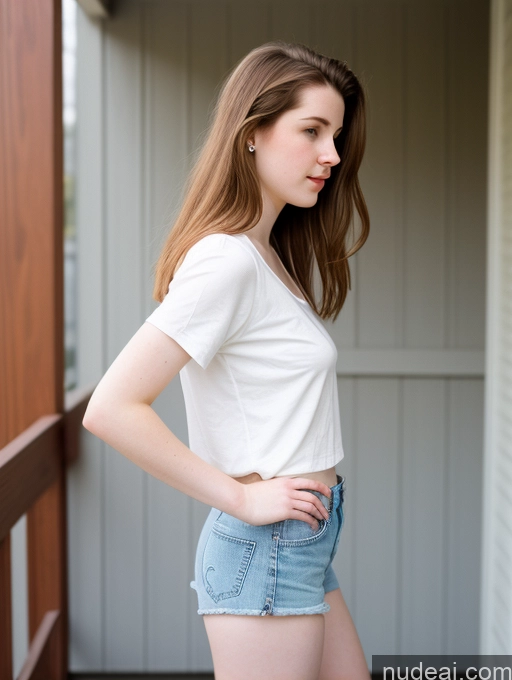 related ai porn images free for Fairer Skin 18 Short Shorts Side View Small Tits