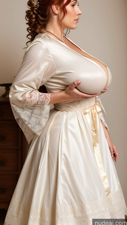 related ai porn images free for Traditional Wedding Victorian Huge Boobs Perfect Boobs Thick Fairer Skin Busty Cleavage Detailed Topless Woman Breasts Curly Hair Irish Sexy Attire Temptation Bows Roman Breast Grab Couch Side View