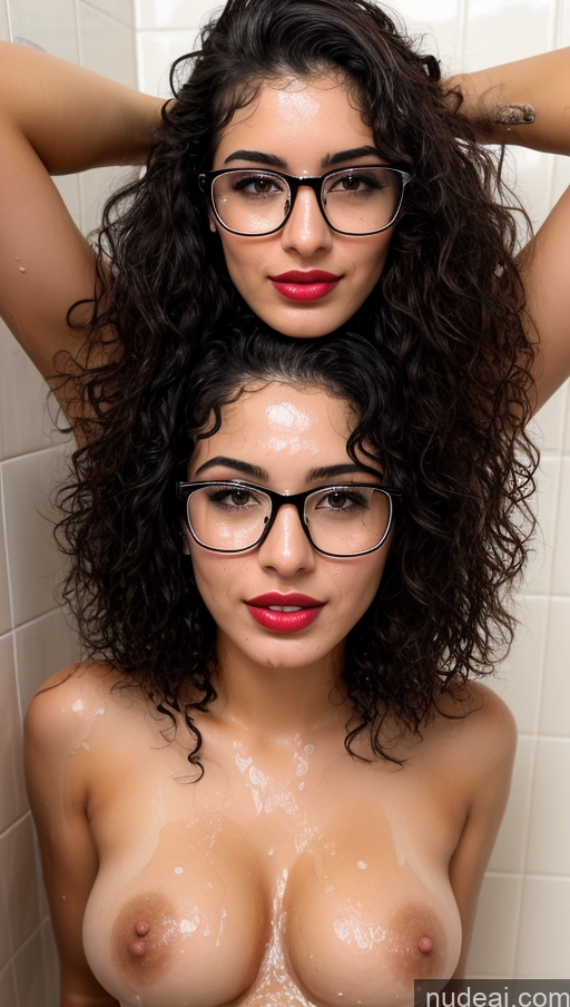 related ai porn images free for Woman Busty Perfect Boobs Beautiful Glasses Lipstick Pubic Hair Perfect Body 18 Sexy Face Black Hair Curly Hair Arabic Front View Nude Detailed Cumshot Shower