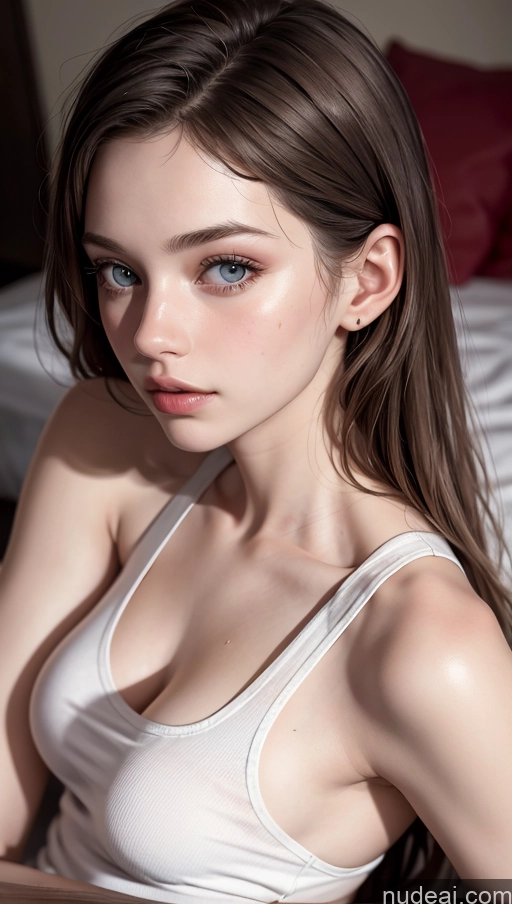 related ai porn images free for Close-up View Tank Top Pajamas 18 Fairer Skin Skinny Brunette Small Tits Bangs
