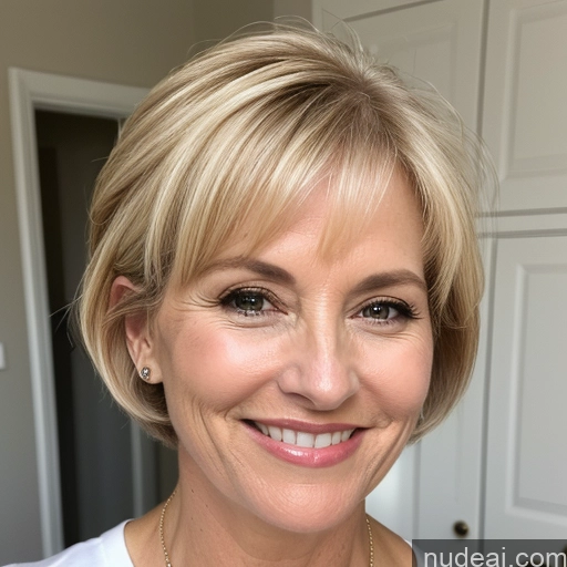 related ai porn images free for 50s Czech Milf Short Happy Blonde Bobcut Shirt