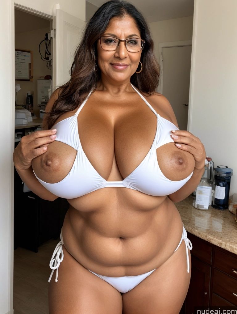 related ai porn images free for Milf One Busty Huge Boobs Thick Tanned Skin Front View Microkini Thong 70s Indian Glasses Doctor