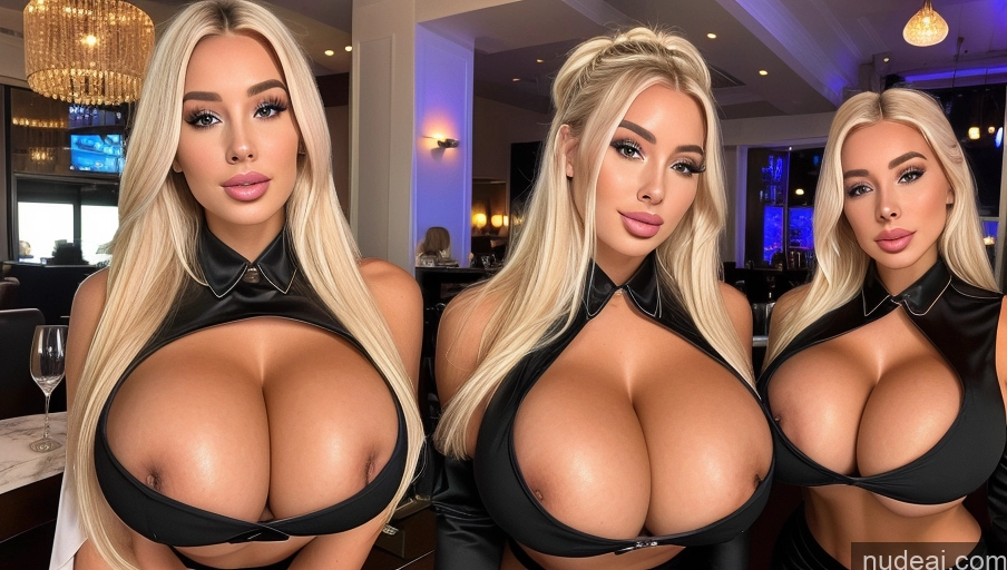 related ai porn images free for Huge Boobs Blonde Two 20s Bimbo Waitress