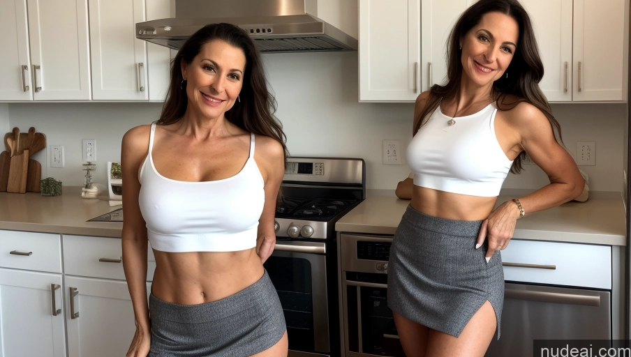 related ai porn images free for One Front View Kitchen Bright Lighting Small Ass Small Tits Thick Crop Top Long Hair Dark Fantasy White Milf 50s Mini Skirt