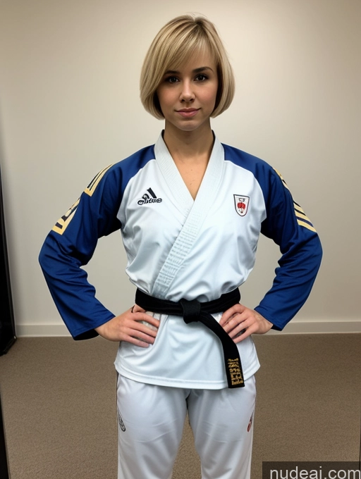 related ai porn images free for Front View T-pose Blonde Short Hair Sad Serious 20s Athlete Martial Arts Beautiful Thick Hungarian