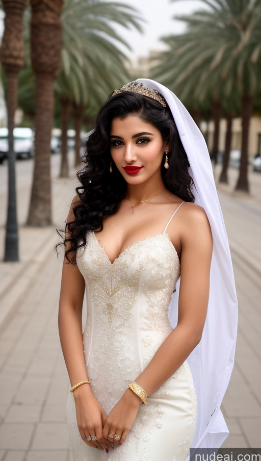 related ai porn images free for Woman One Lipstick Beautiful Perfect Body 18 Sexy Face Black Hair Arabic Front View Detailed Curly Hair Street Wedding