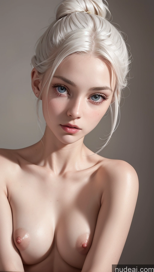 related ai porn images free for Close-up View 18 Skinny Small Tits Fairer Skin White Hair Hair Bun
