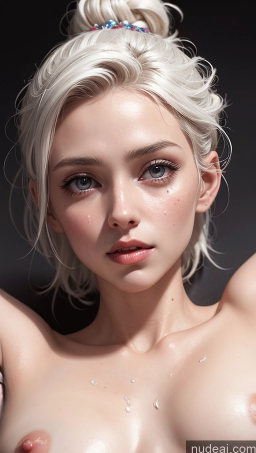 related ai porn images free for Close-up View 18 Skinny Small Tits Fairer Skin White Hair Hair Bun Oiled Body Cumshot