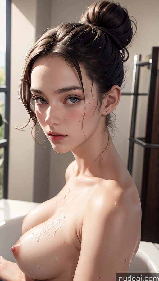 related ai porn images free for Close-up View 18 Skinny Small Tits Fairer Skin Hair Bun Oiled Body Cumshot Brunette Bathroom Panties