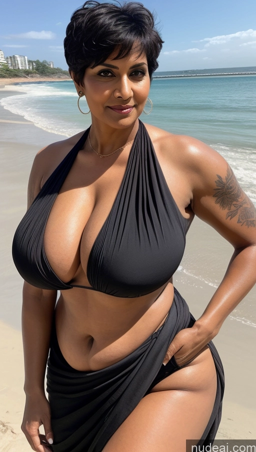 related ai porn images free for Huge Boobs Beautiful Tattoos Big Ass Big Hips Tall Dark Skin 60s Seductive Indian Close-up View Cleavage Detailed Sexy Face Sari Muscular Busty Thick Pixie Black Hair Milf Charcoal Beach